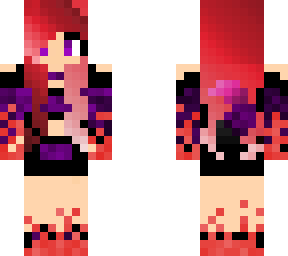 red-melon flame wolf girl outfit-fix