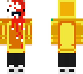 sad orange dream with blood on him