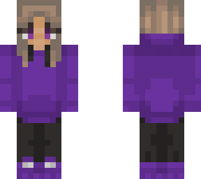 short hair girl purpled