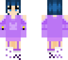 sleepover girl with garters and mix-matched socks