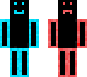 two faced man with happy and angry face