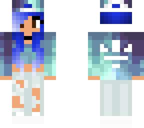 adidas girl (with blue hair)