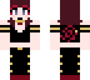 black red with fixed hair
