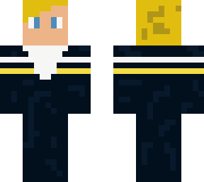 blond guy with black suit