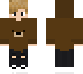blonde boy bear hoodie