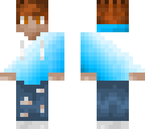 blue fading into white hoody (haseebi08)