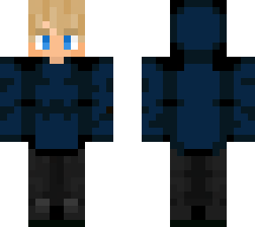 blue hoodie boy