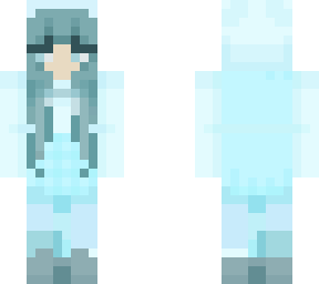 blue kawaii girl (no hair on back)