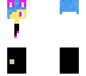 blue wolf boy minecraft skin
