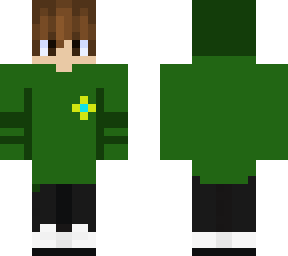 boy with green hoodie