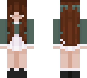 brunette pintrest green