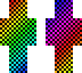 checkered mr. rainbow diagonal