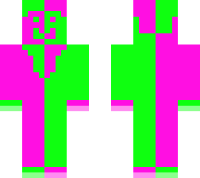 contrast green and pink
