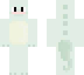cute dino /whit blush /light green.