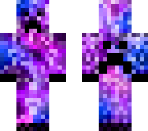galaxy creeper minecraft