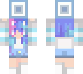 girl holding my version of a sea lantern