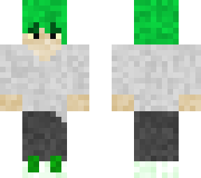 green haired e-boy
