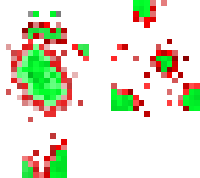 green inside white