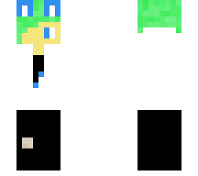 green wolf boy minecraft skin