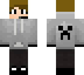 grey fade creeper gamer hoodie