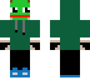 guy with pepe mask