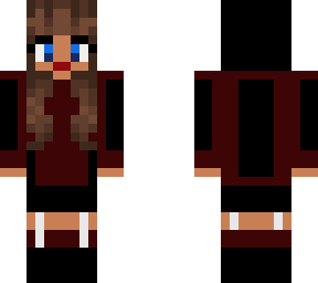 hoodie + skirt girl