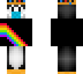 king penguin with mask