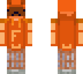 le bear hoodie orange
