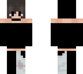 me with a wrapped up leg (for my smp storyline)