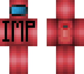 minecraft impostor among us red