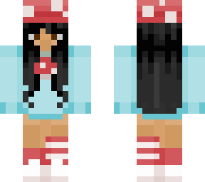 mushroom girl blue | Minecraft Skin