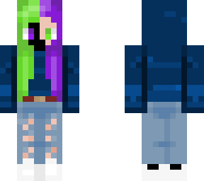my skin (half ender dragon-human)