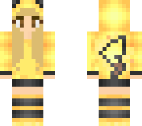 my skin in a pikachu hoodie