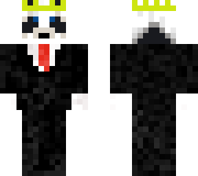 panda king in suit