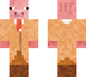 pig with bad colored tux