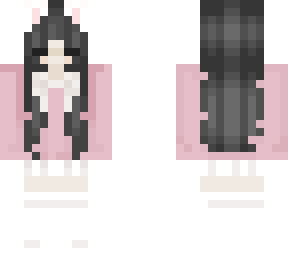pink cat w/ closed eyes