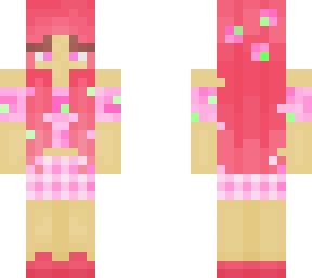 pink strawberry girl