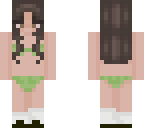 pool party girl but green
