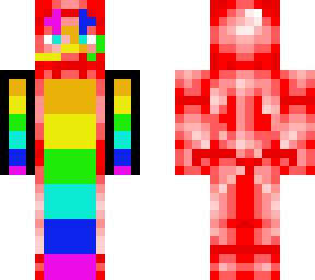 raainbow red steve