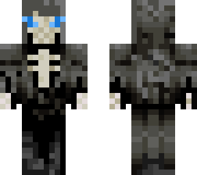 reaper with glowing blue eyes