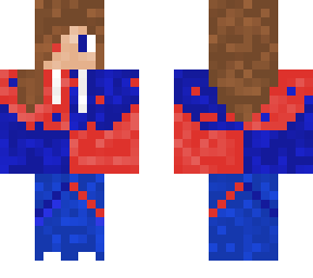 red and blue girl