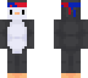 red and blue pengu skin