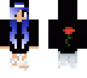 rose girl skin (with blue hair)
