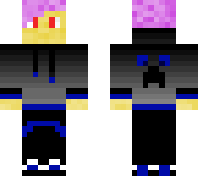 super cool skin with a creeper design on the back if you want you can edit.