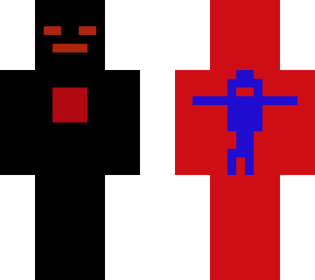 the red, black, blue death skin