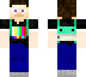white steve with a frog