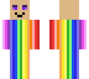 a weird rainbow skin