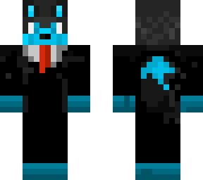 blue dog furry in tux