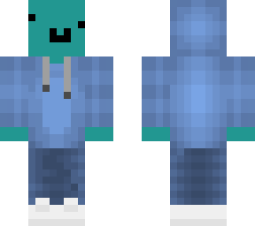 blue hoodie