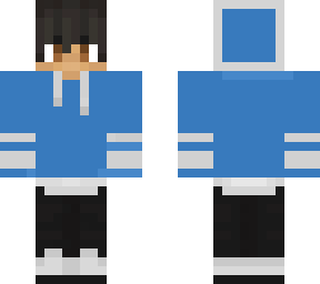 blue hoodie boy
